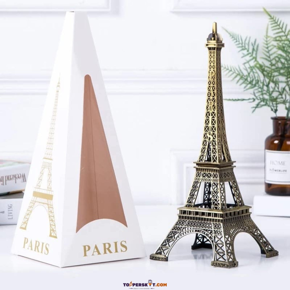 World Famous Metal Eiffel Tower Statue – Vintage Paris Showpiece (Pack of 1)