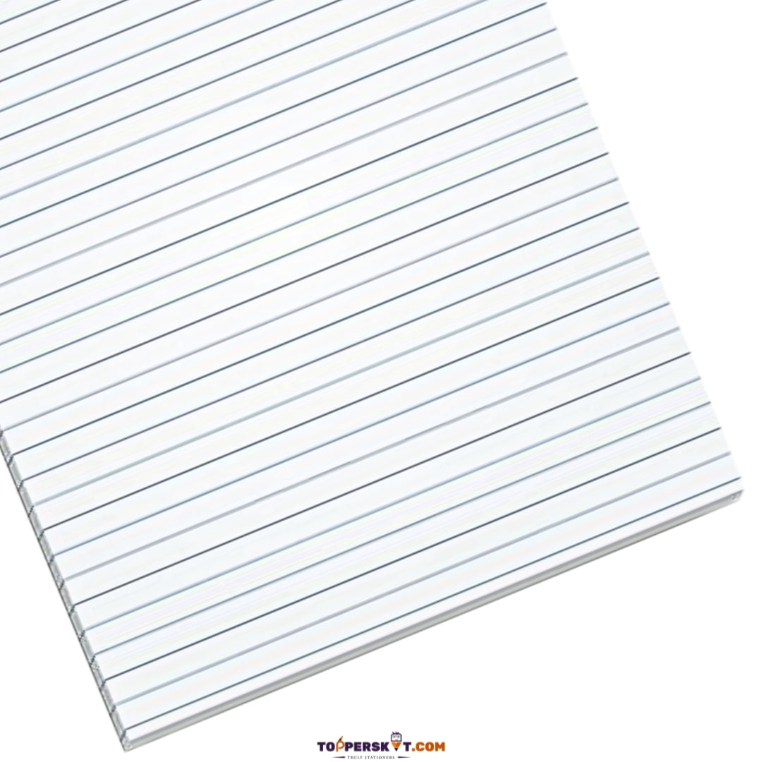 A4 Size One Side Ruled Sheets – 65 GSM Paper (Pack of 80)
