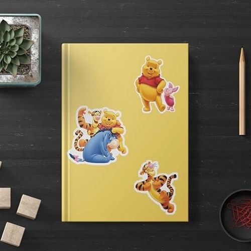 3D Cartoon Winnie The Pooh Sticker for Kids - Fun & Colorful Designs (Pack of 1)