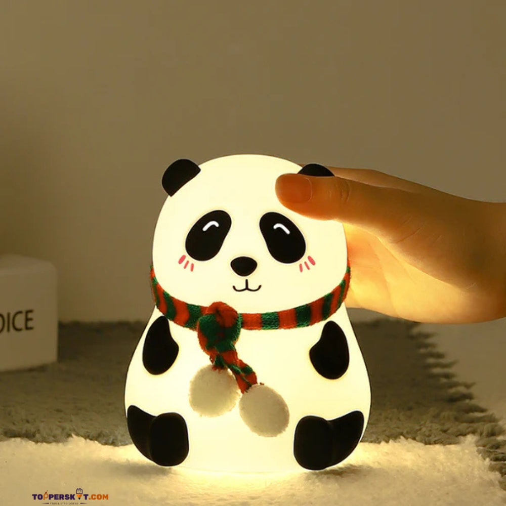 Panda Silicone Night Light – Tap Control, Colorful Ambient Lamp (Pack of 1)
