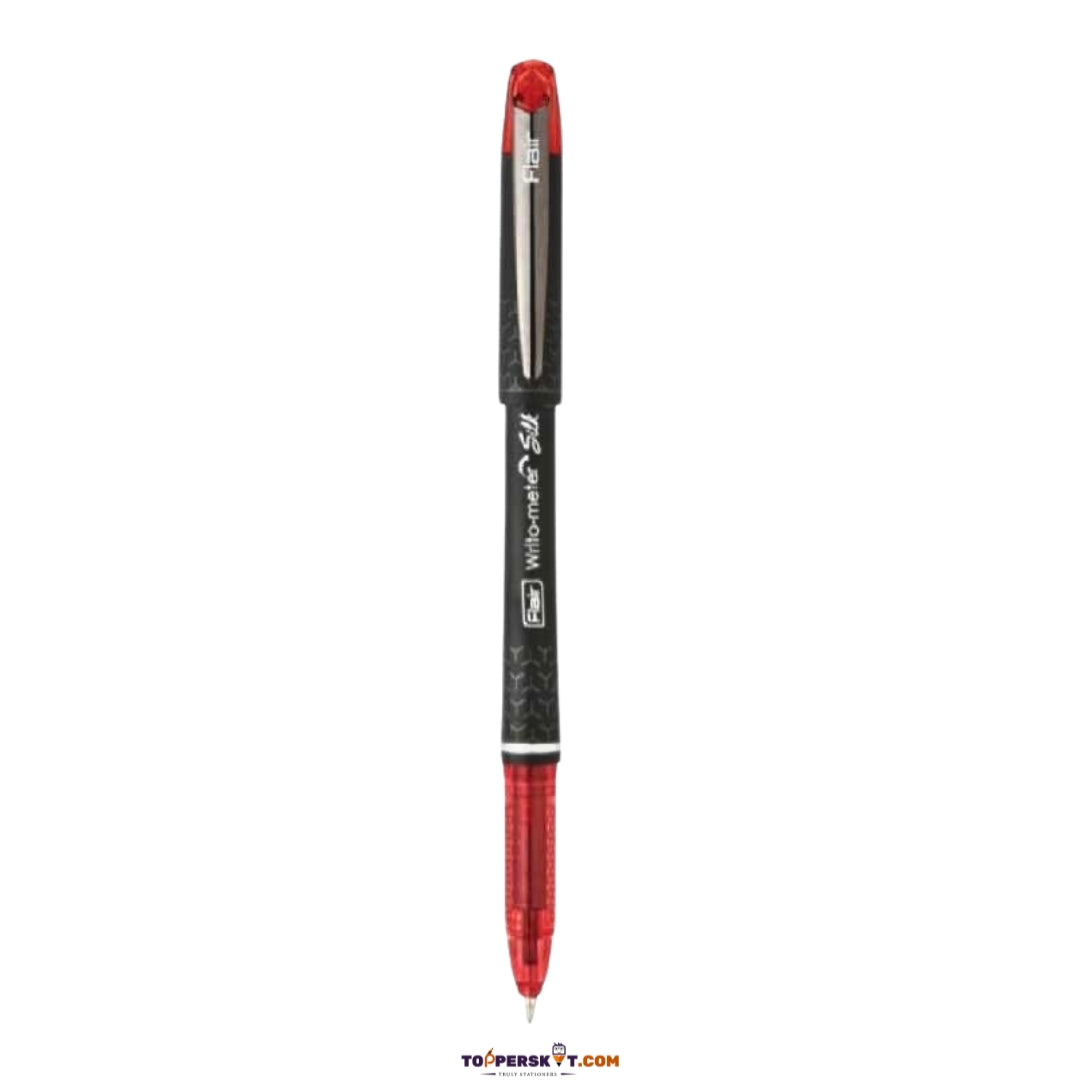 Flair Writo-Meter Silk Ball Pen - Red (Pack of 1)