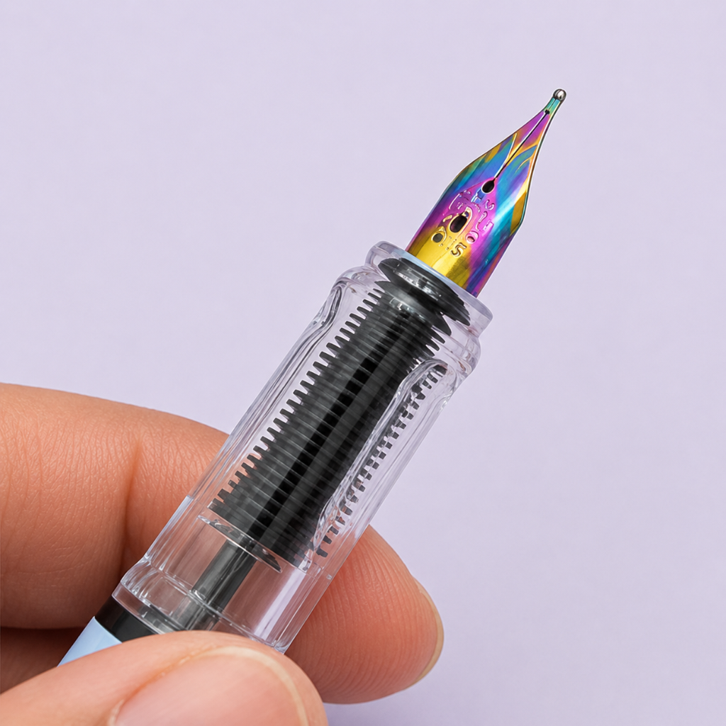 Cute Purple Theme Cartoon Fountain Pen Gift Set (Pack of 1)