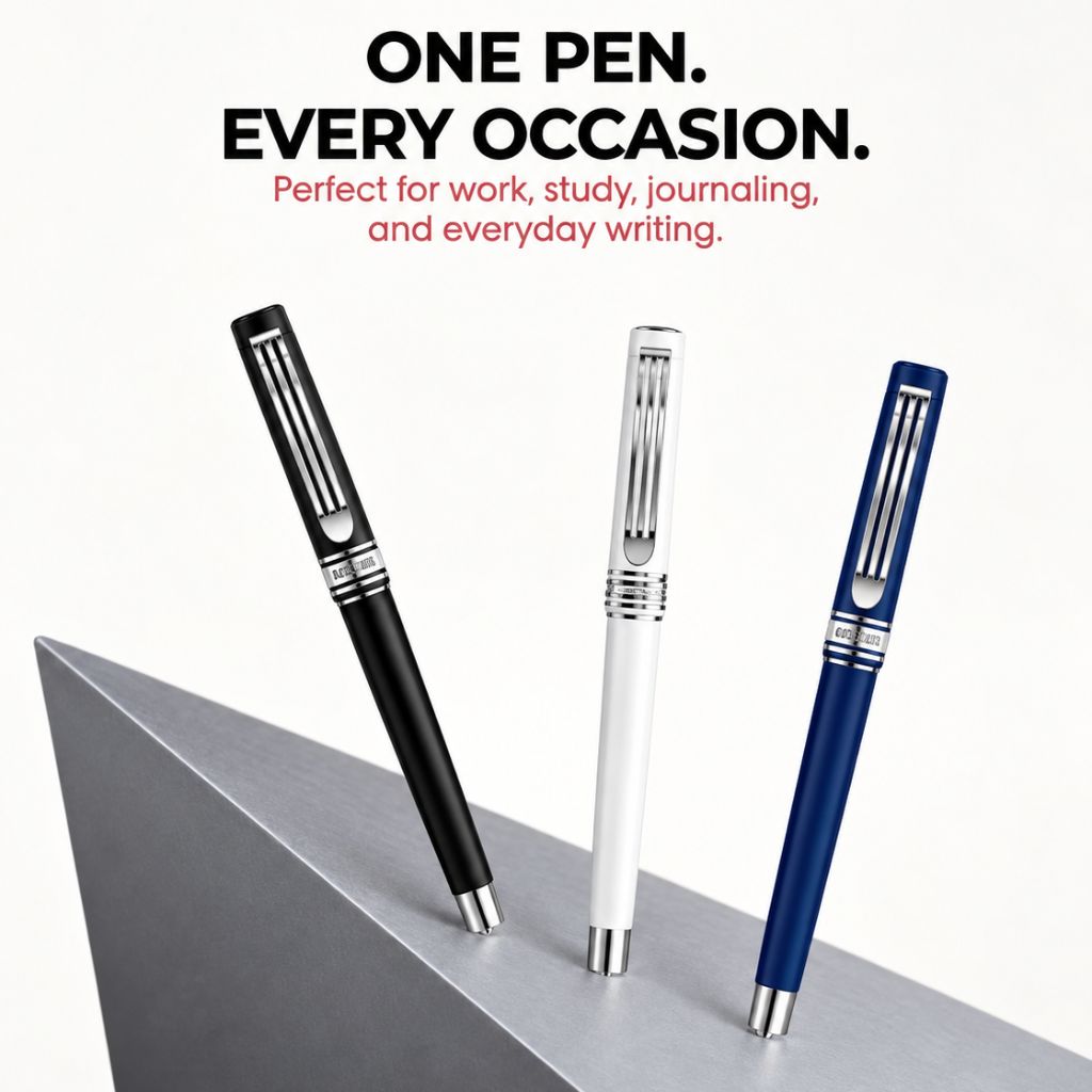 Add Gel BRS-100 Ball Roller Pen Blue - Writing Sample