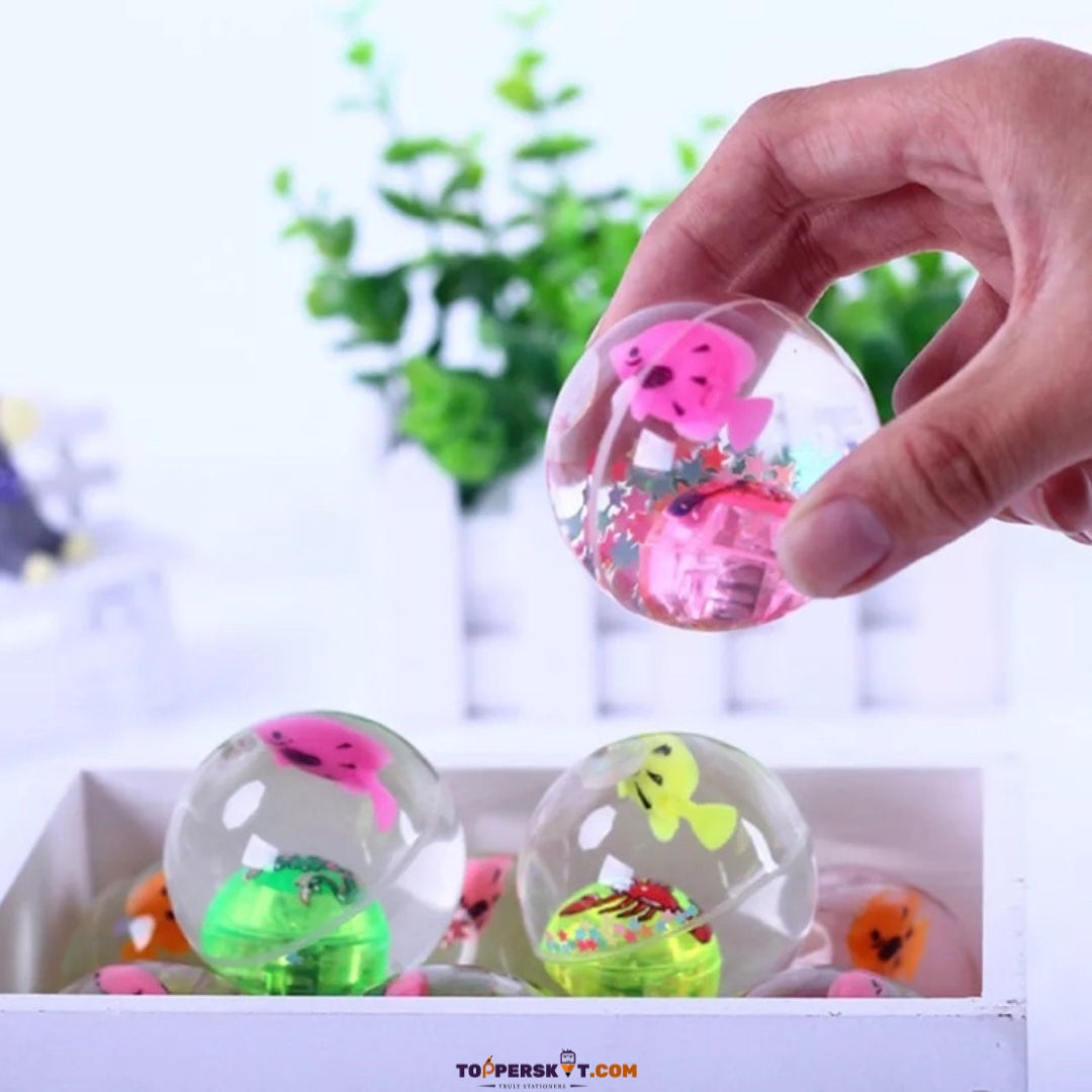 Sparkling Crystal Ball Jump Ball for Kids – Light Effect (Pack of 1)