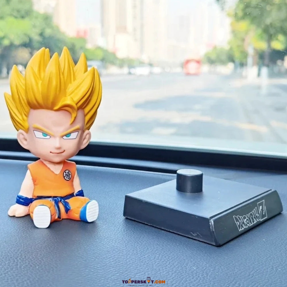 Cartoon Dragon Ball Z Goku Bobble Head – Fun Car Dashboard & Desk Décor (Pack of 1)