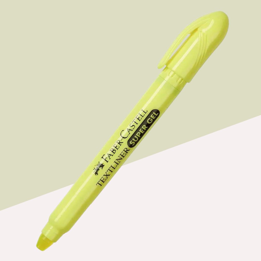 Faber-Castell Textliner Super Gel Crayon Florescent Yellow