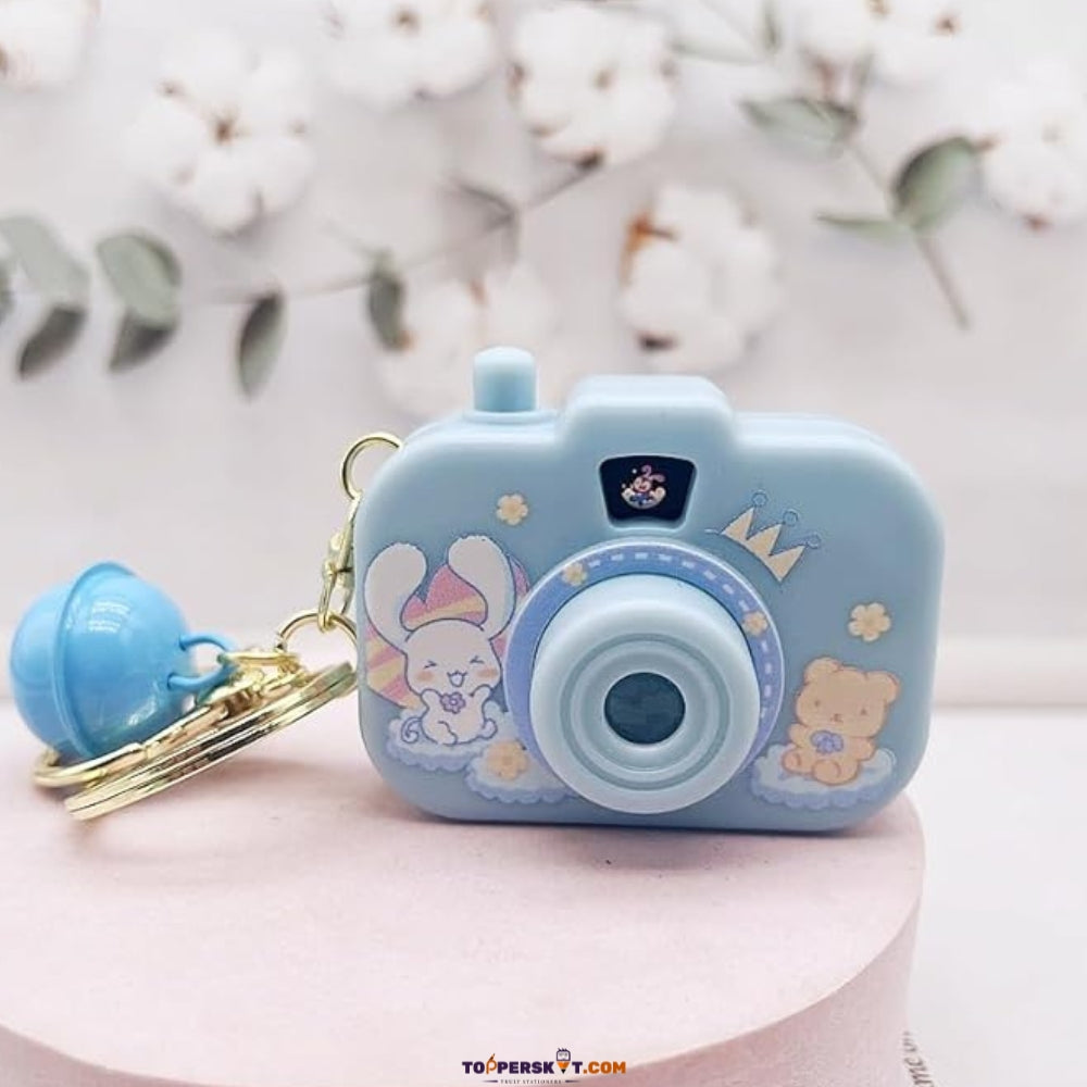 Cute Camera Keychain with Light Effect (Pack of 1)