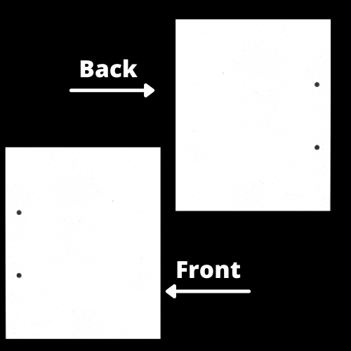 Premium Both Sided Plain Punch Papers: (Pack of 10) - Topperskit LLP