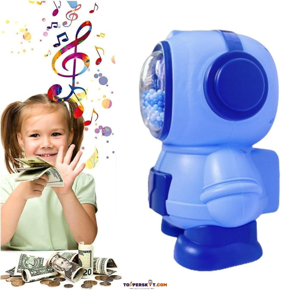 Cute Astronaut Design Piggy Bank for kids-Password Protected (Pack of 1)
