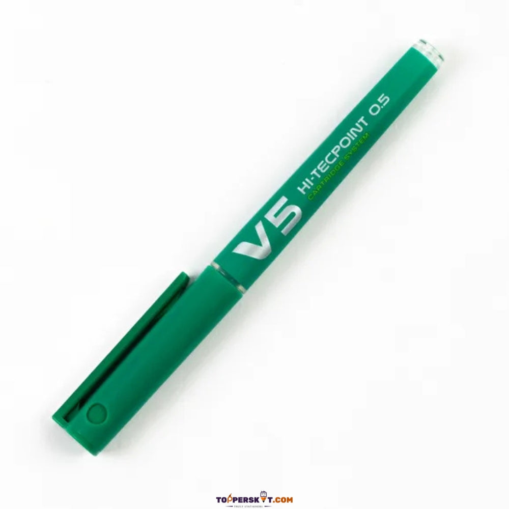 Pilot Hi-Tecpoint V5 Cartridge System Pure Liquid Ink - Green (Pack Of 1)
