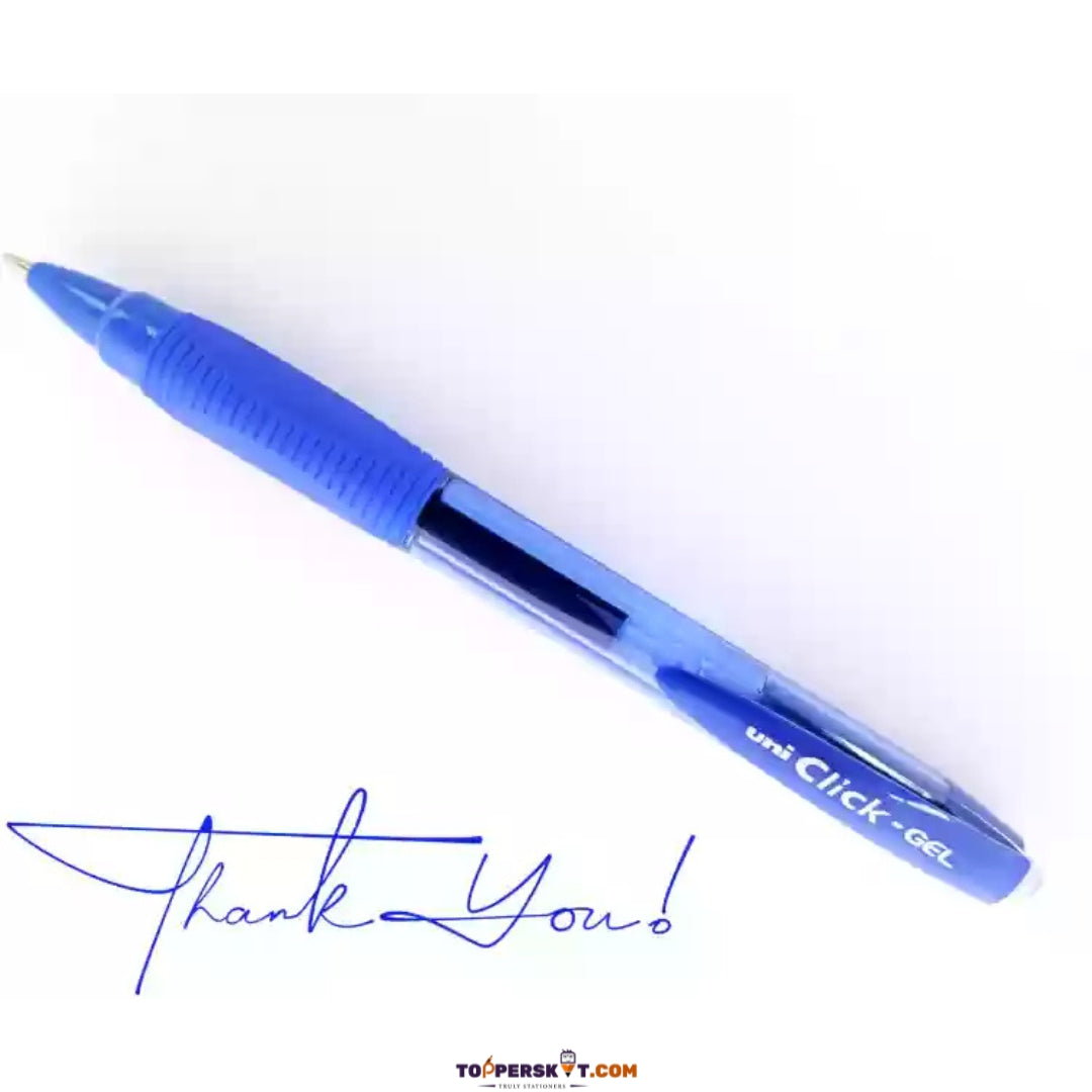 Uni-Ball Click Gel Pen Blue – Fine Point 0.7mm (Pack of 1)