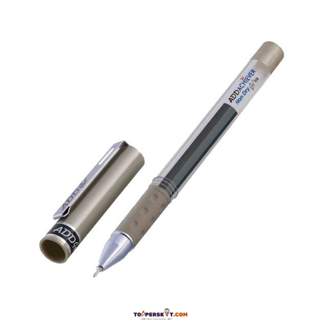 ADD GEL Achiever Non-Dry Gel Pen- Black (Pack of 1)