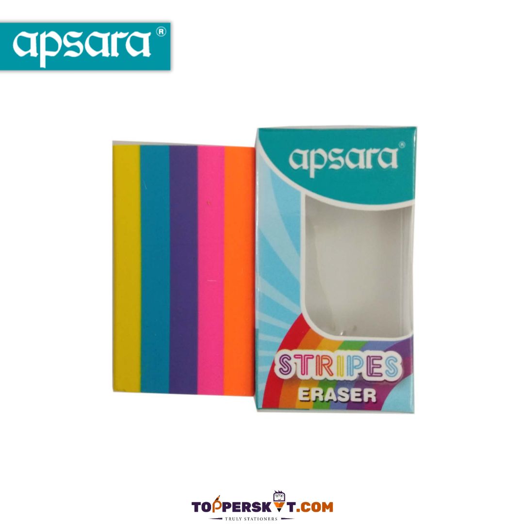 Apsara Stripes Eraser - Multicolour ( Pack Of 1 ) - Topperskit LLP