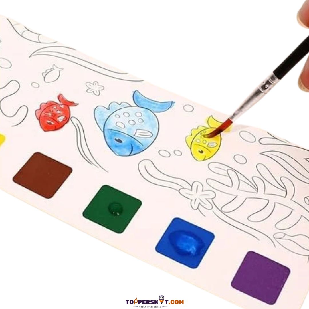 Water Colour Painting Pad - 12 Pages Enhance Baby's Creativity (Pack of 1)