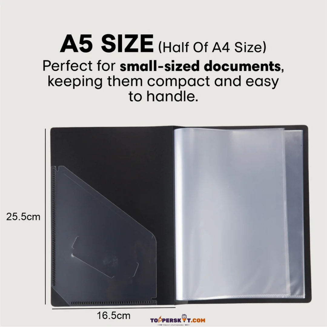 Worldone A5 Size Display Book Folder – Organized Document Storage (Pack of 1)