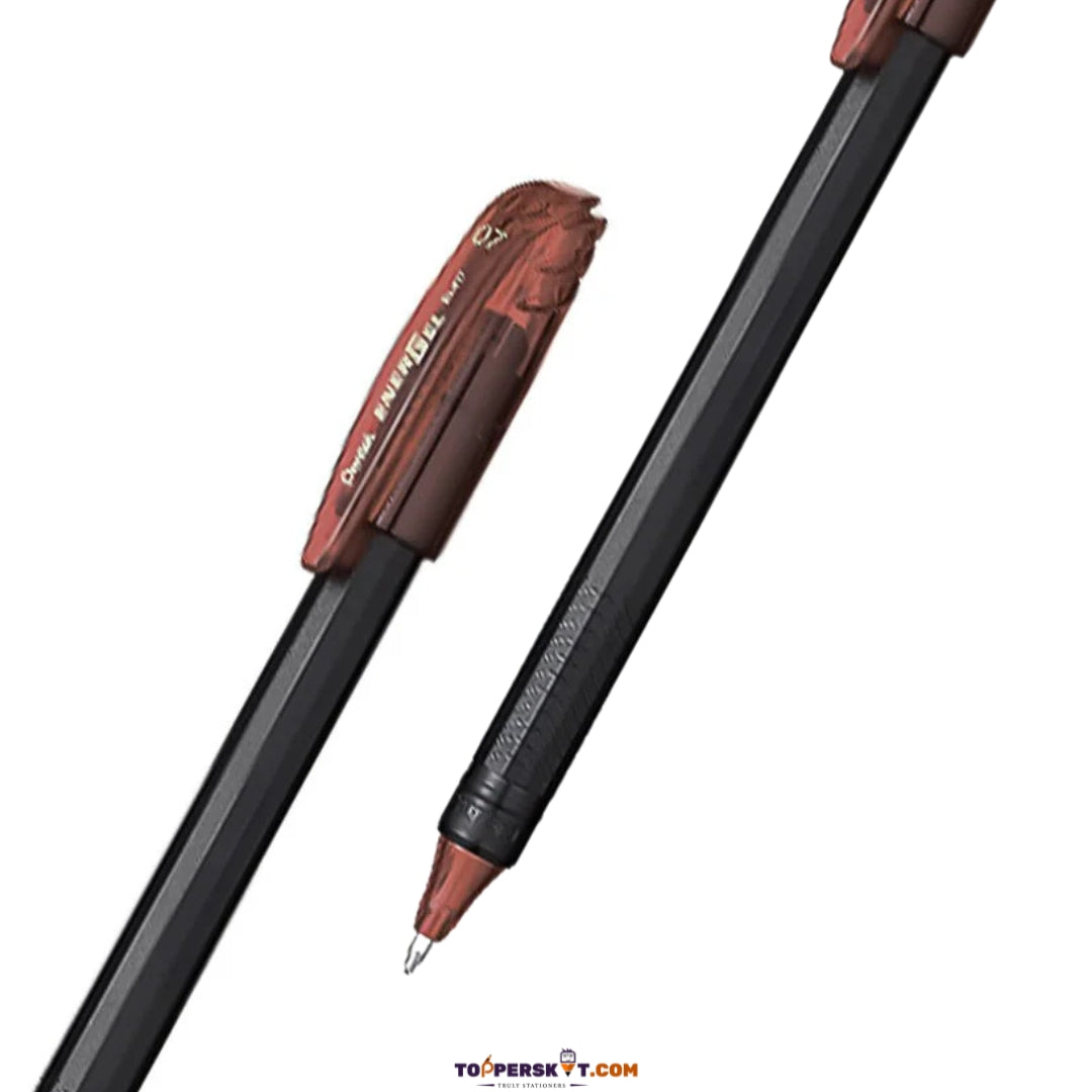 Pentel Ener Gel BK417 0.7 mm Gel Pen – Brown (Pack of 1)