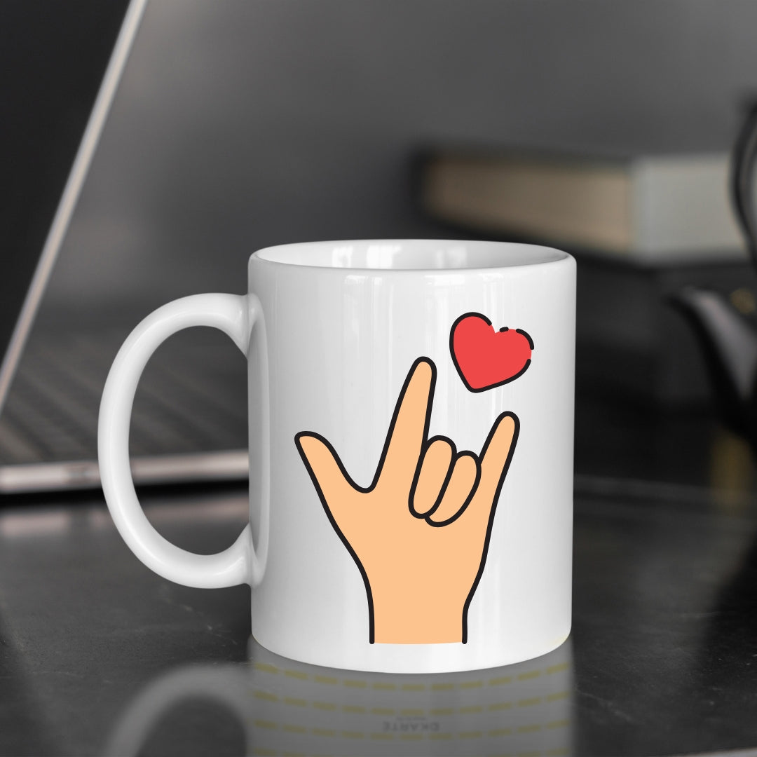 Stylish Coffee Mug with Printed Design (Pack of 1)