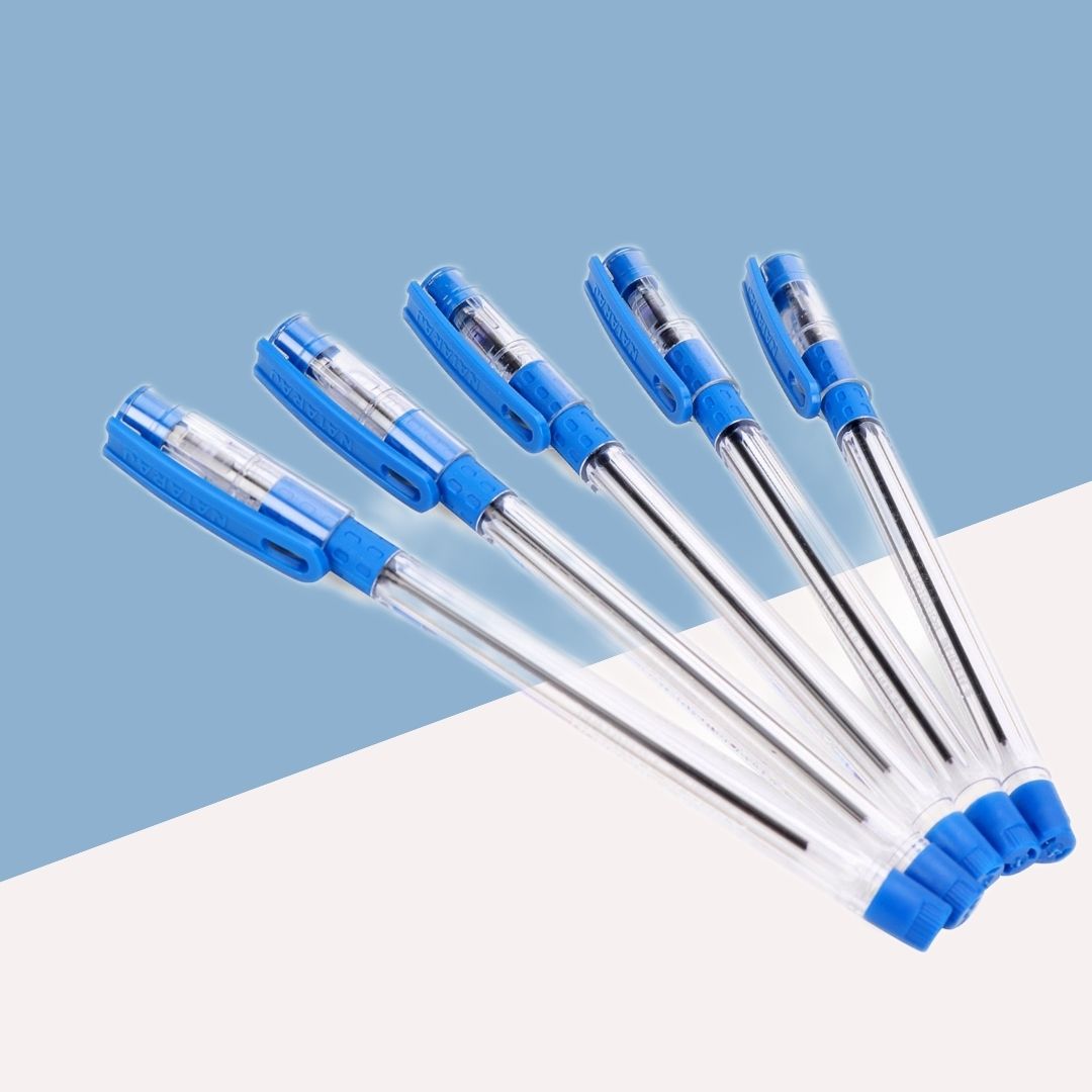 Nataraj Super X Ball Pen – Blue: Effortless Writing with Superior Comfort ( Pack of 5 ) - Topperskit LLP
