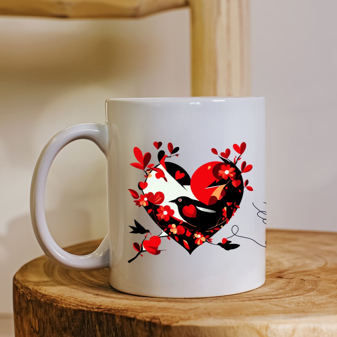 Stylish Coffee Mug with Printed Design (Pack of 1)