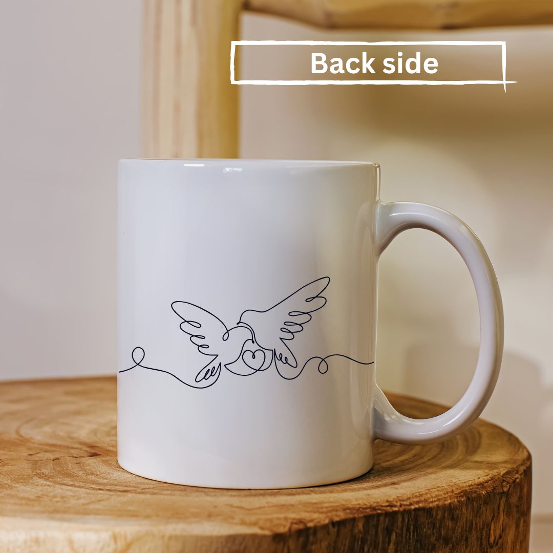 Stylish Coffee Mug with Printed Design (Pack of 1)