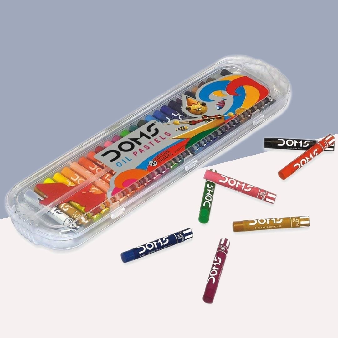 Doms Oil Pastels - Multicolour : A Palette of Possibilities for Artistic Mastery and Creative Expression! ( Pack of 25 ) - Topperskit LLP