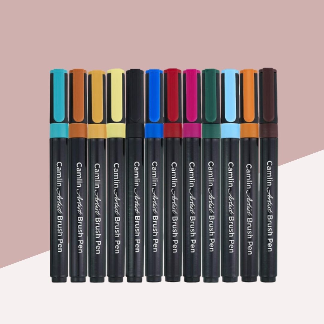 Flipkart Camlin Brush Pen 12 Shades Price Pen Set Camlin Brush Pen