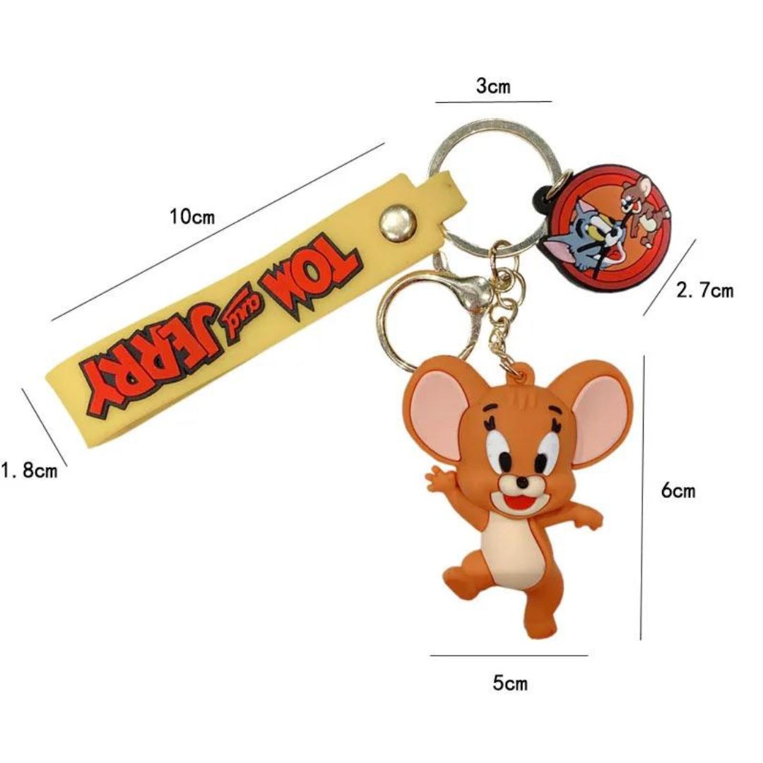 Whimsical 3D Rubber Silicon Cartoon Keyrings ( Pack of 1 ) - Topperskit LLP