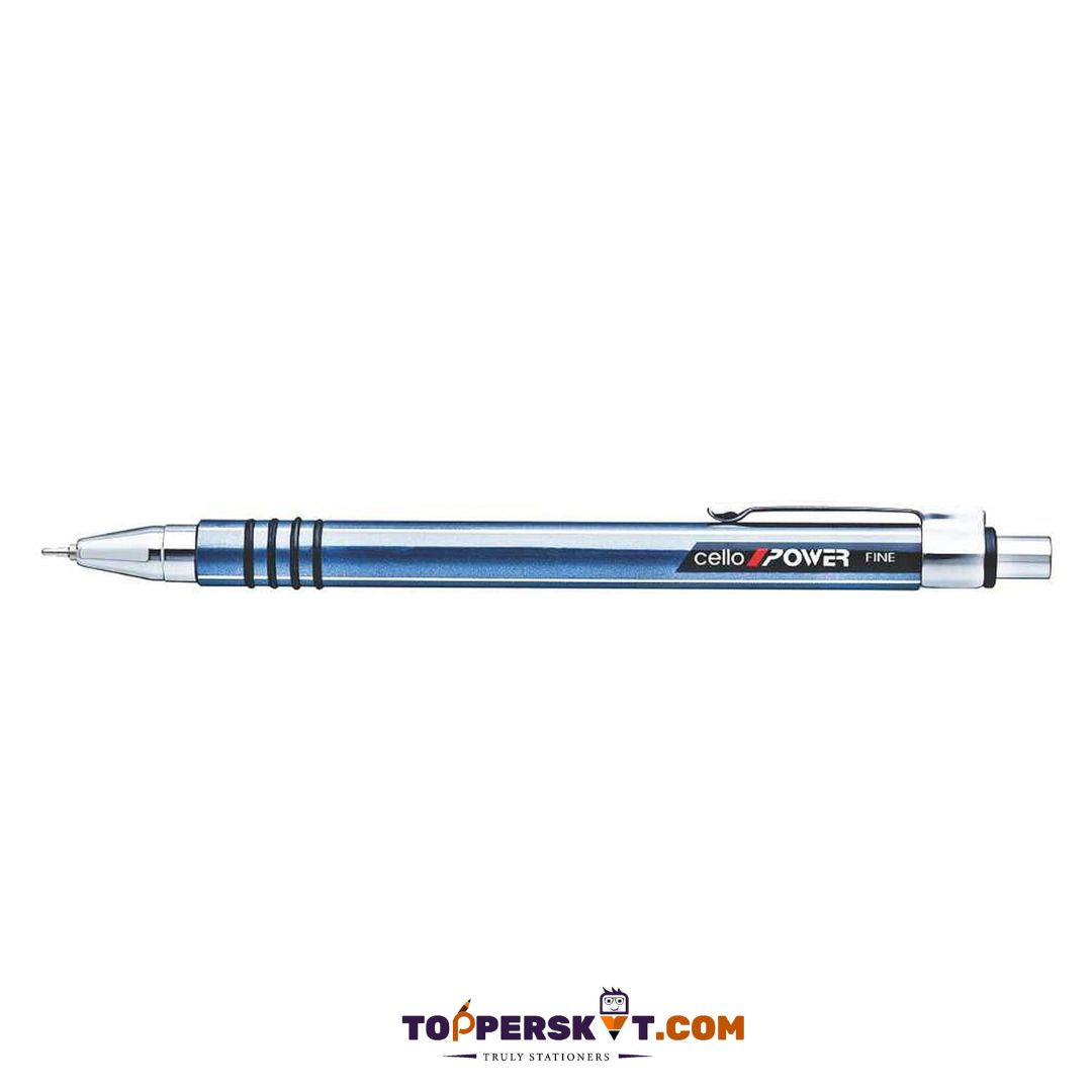 Cello Power Fine Ball Pen – Blue : Unleash the Boldness ( Pack of 1 ) - Topperskit LLP