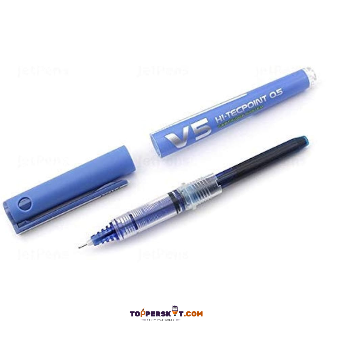 Pilot Hi-Tecpoint V5 Cartridge System Pure Liquid Ink - Blue (Pack Of 1)