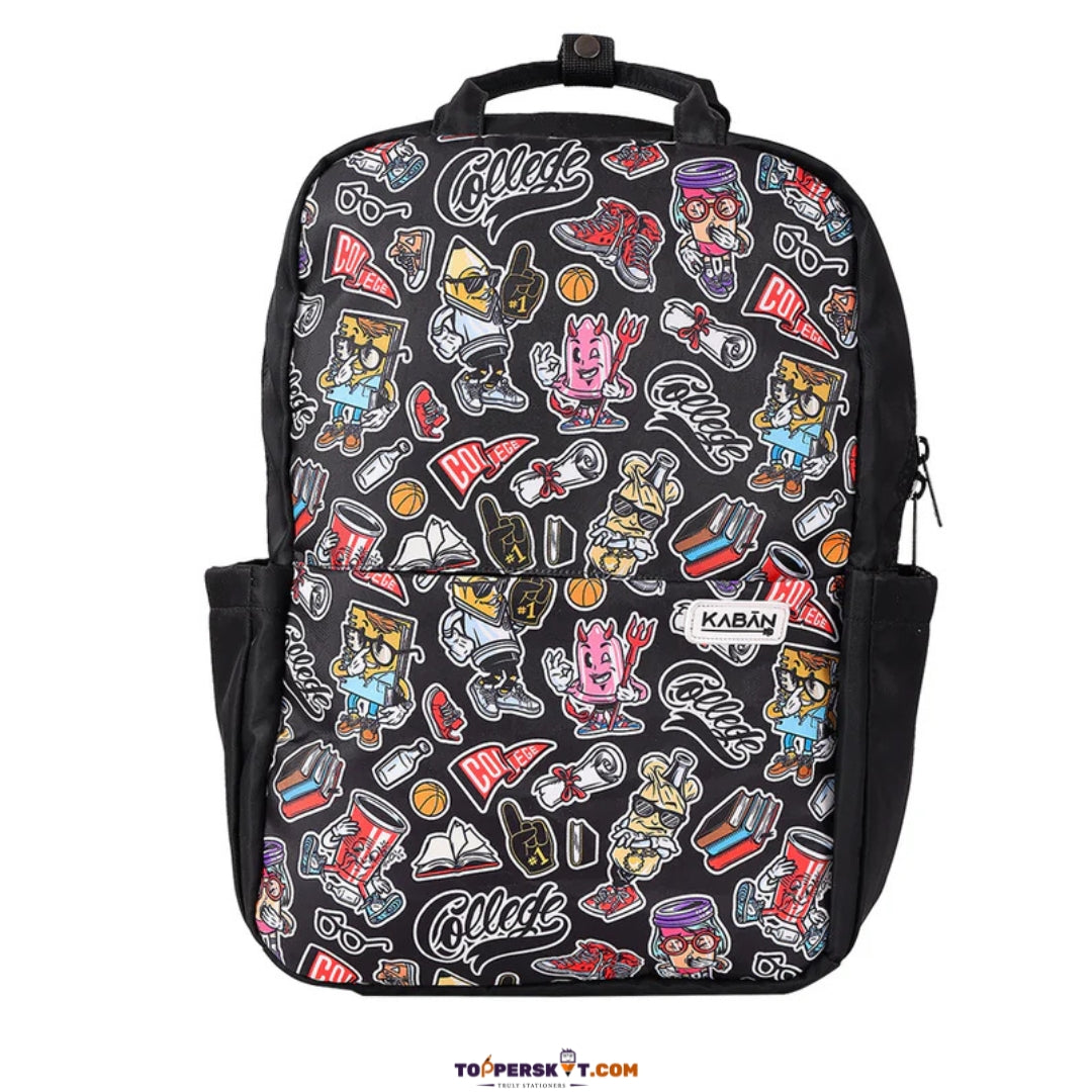 Kaban Stickerbomb Backpack – 22L Water-Resistant Laptop Bag (Pack of 1)