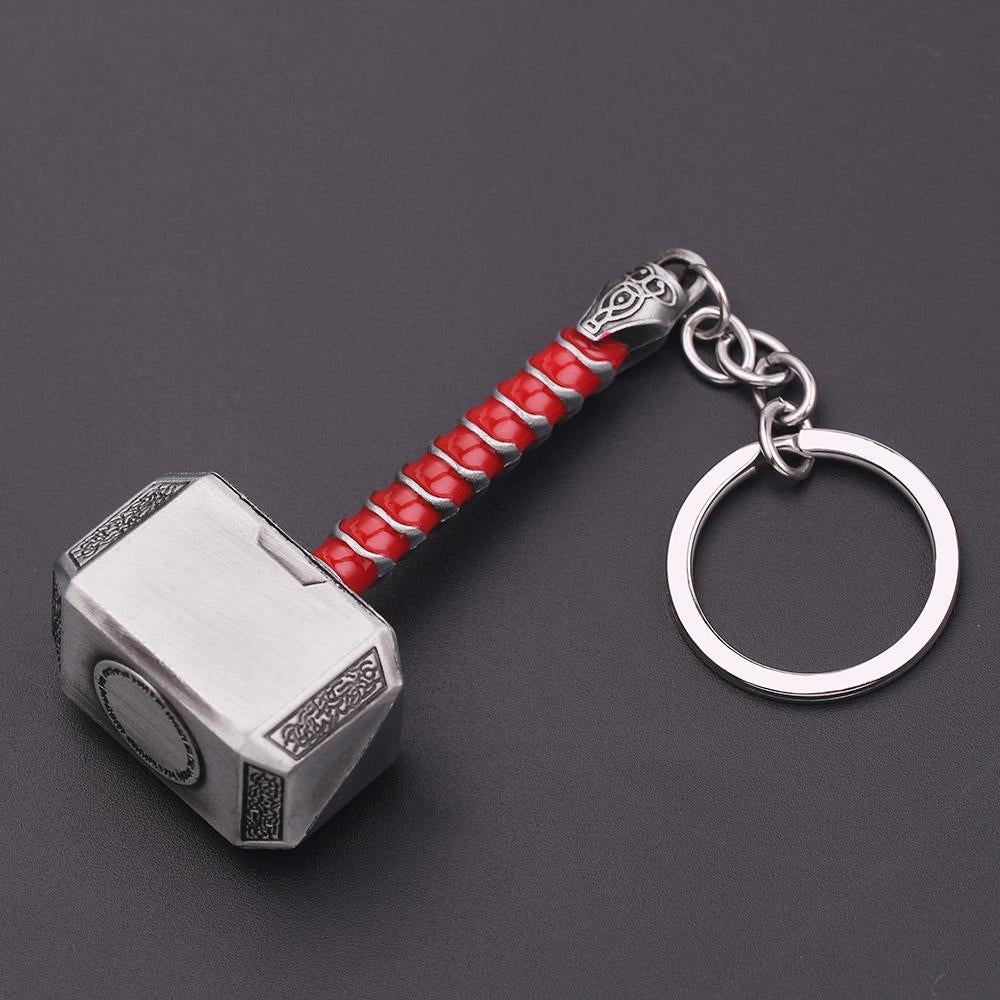 Thor Hammer Metal Keychain- Keyring for Marvel Fans (Pack of 1)