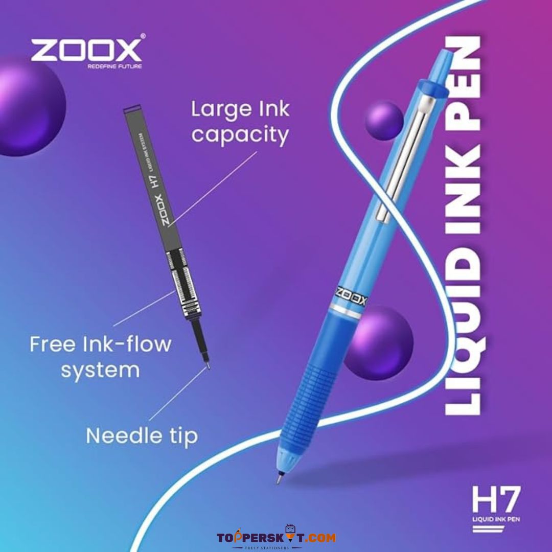 Zoox H7 Liquid Ink Pen - Black (Pack of 1)