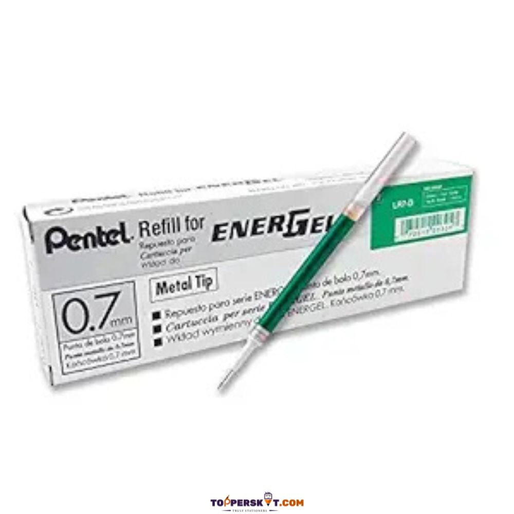 (5 Pcs. ) Pentel Energel 0.7 mm Gel Pen Refill – Green