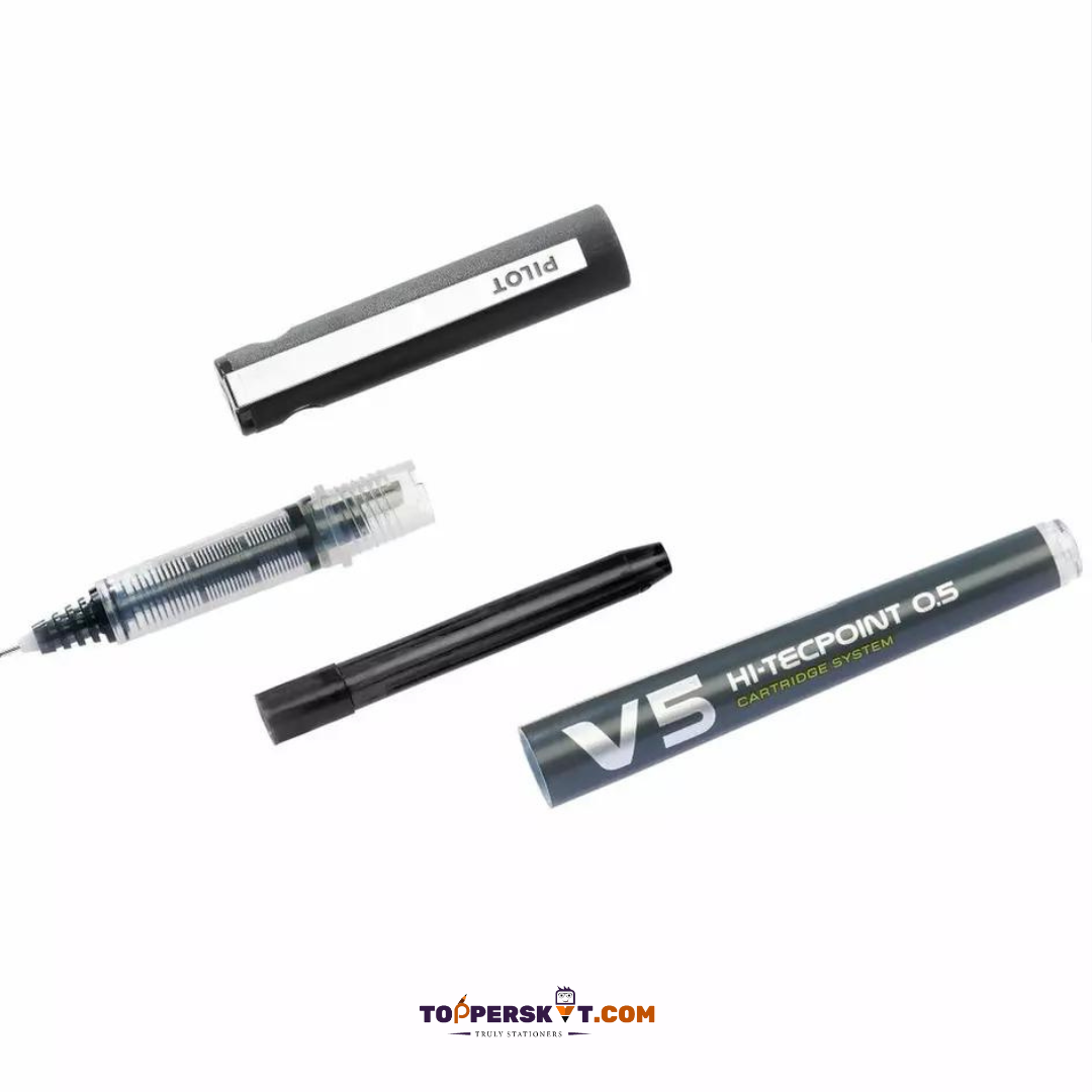 Pilot Hi-Tecpoint V5 Cartridge System Pure Liquid Ink - Black (Pack Of 1)