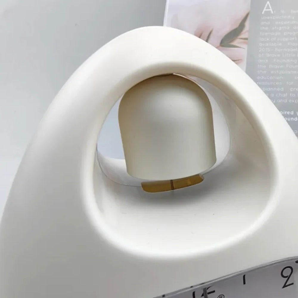 Single Bell Alarm Clock – Egg-Shaped Cute Bedside Belling Clock (Pack of 1)
