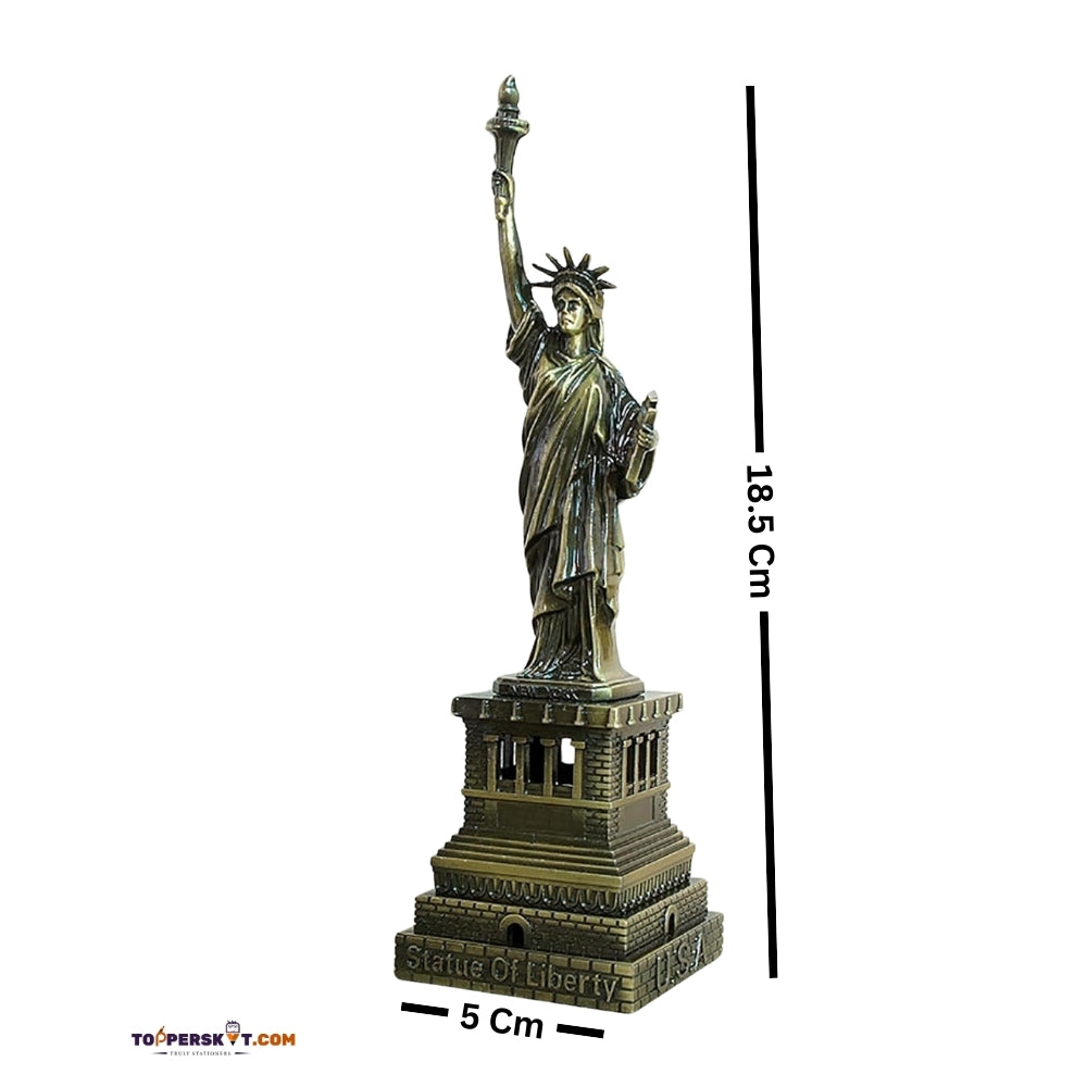 World Famous Metal Statue of Liberty – USA Showpiece (Pack of 1)