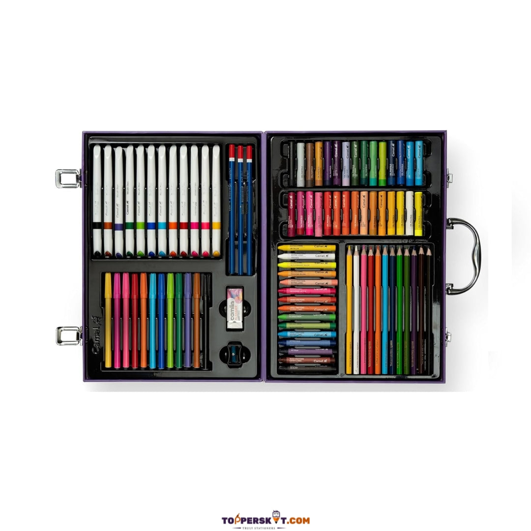 Camel Art Studio Premium Art Kit – 80+ Colors with Scented Sticker (Pack of 1)
