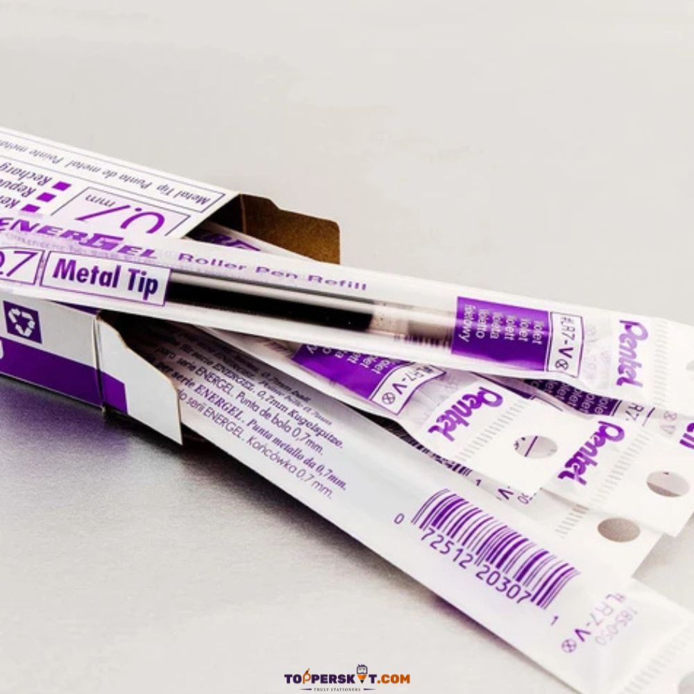 (5 Pcs. ) Pentel Energel 0.7 mm Gel Pen Refill – Violet
