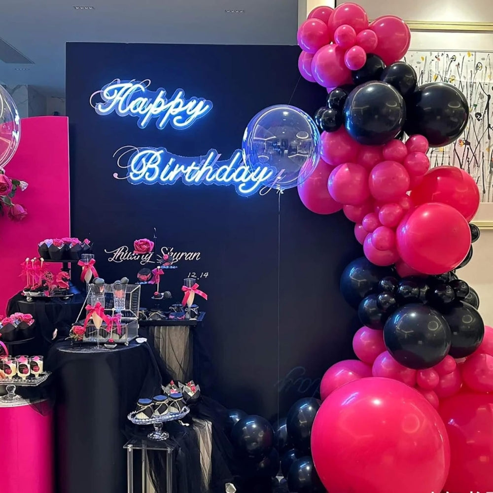 Party Balloons - Dark Pink, Made from Natural Rubber Latex (Pack of 50)
