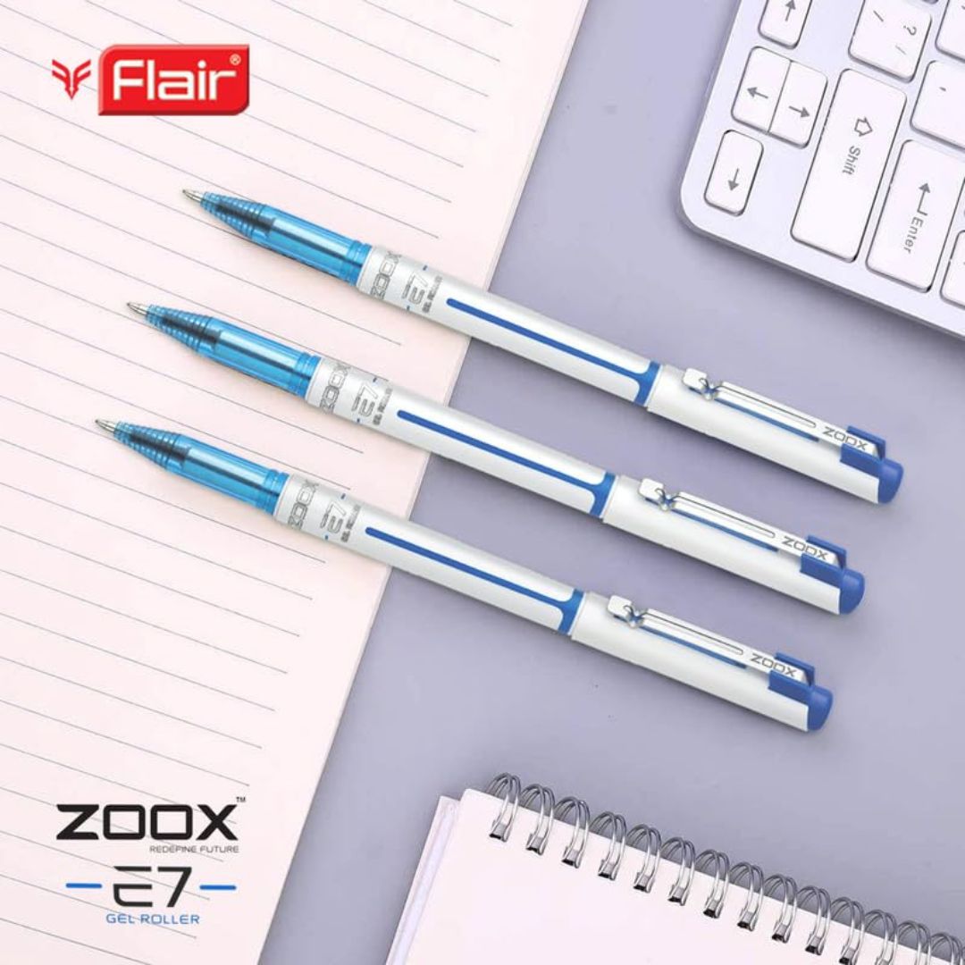 Zoox E7 Roller Gel Pen - Blue (Pack of 1)
