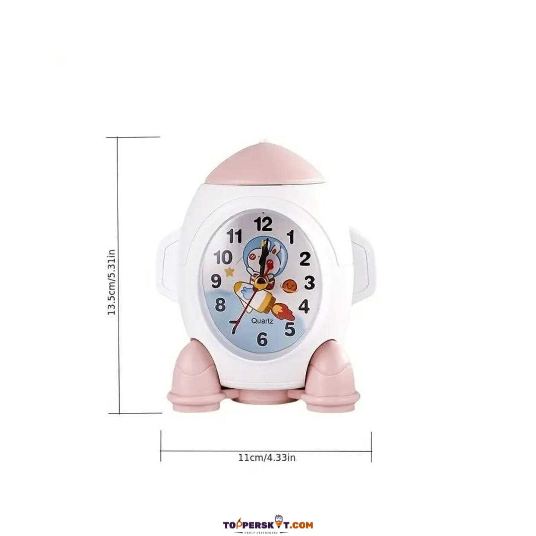 Rocket Alarm Clock-Unique Rocket-Shaped Table Clock with Alarm (Pack of 1)