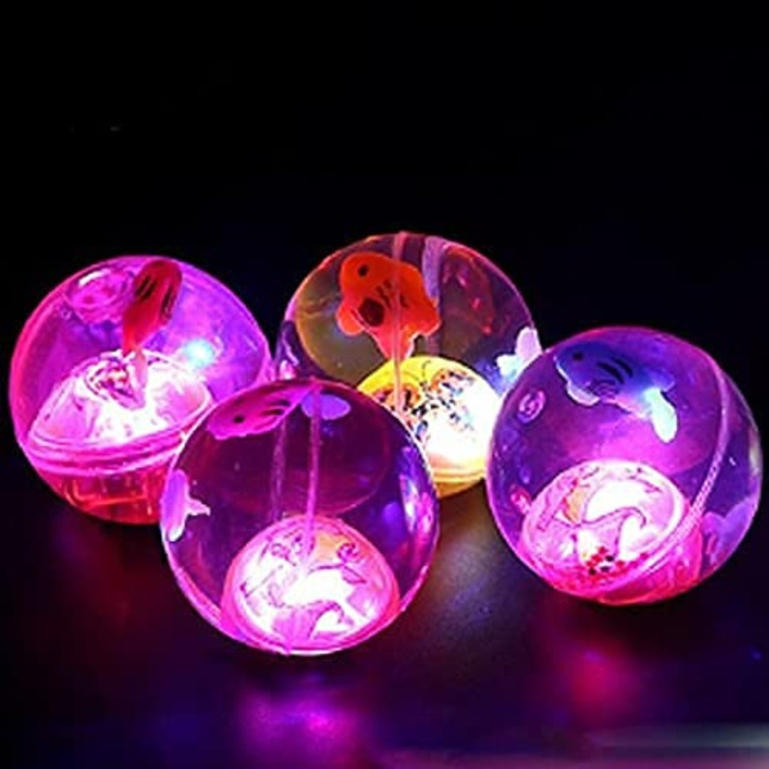 Sparkling Crystal Ball Jump Ball for Kids – Light Effect (Pack of 1)