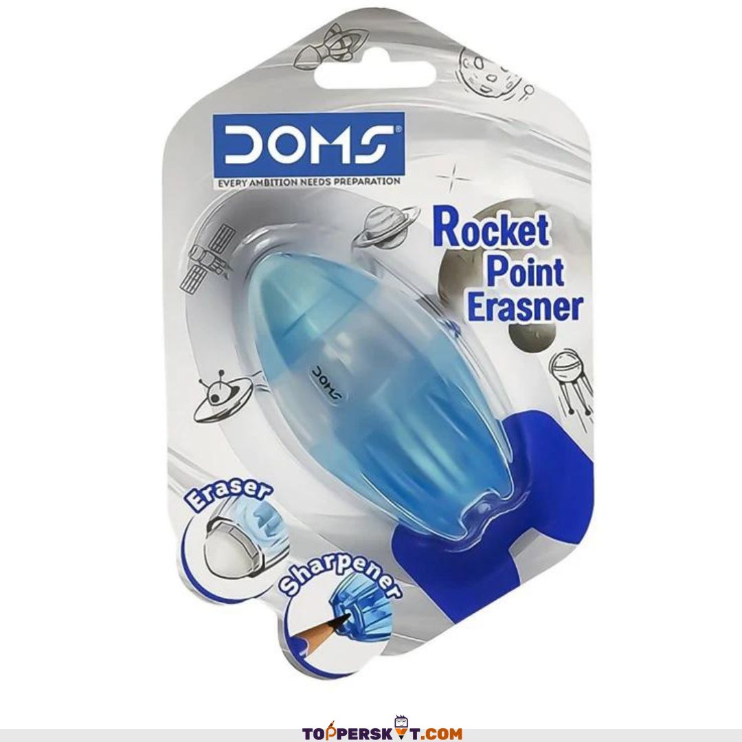 DOMS Rocket Point Erasner Combo Eraser + Sharpener (Pack of 1)