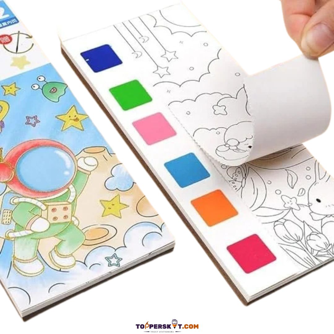 Water Colour Painting Pad - 12 Pages Enhance Baby's Creativity (Pack of 1)