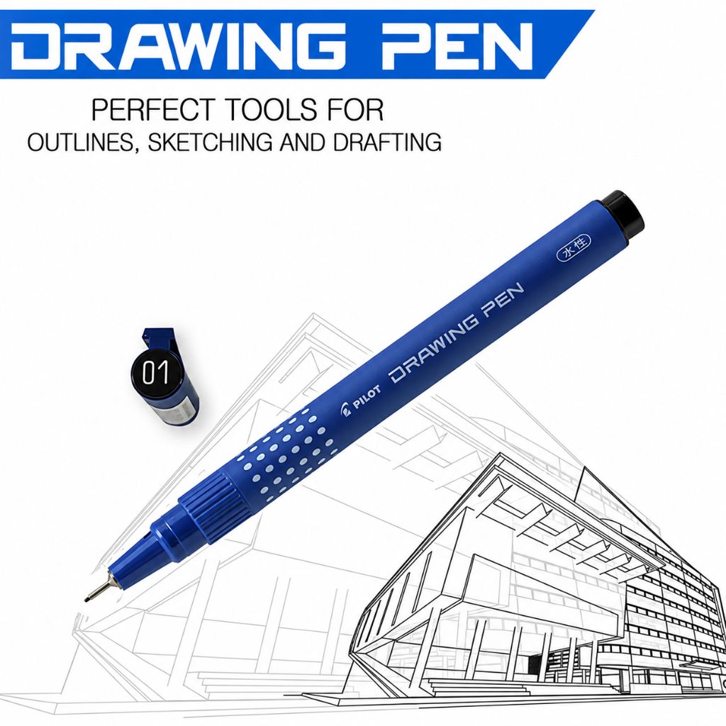 Pilot Drawing Pen No. 01mm Black - Packaging