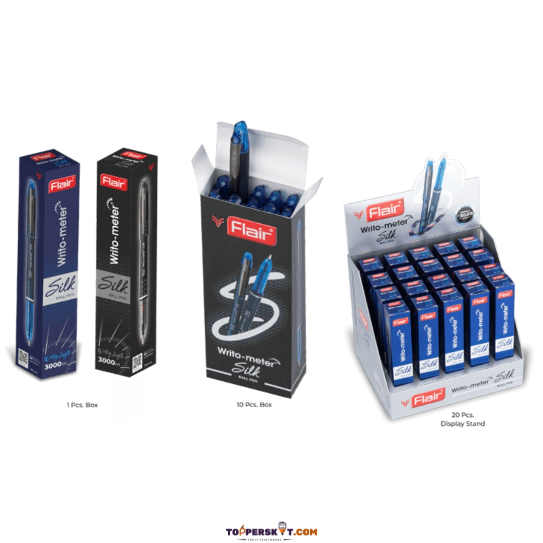 Flair Writo-Meter Silk Ball Pen - Black (Pack of 1)