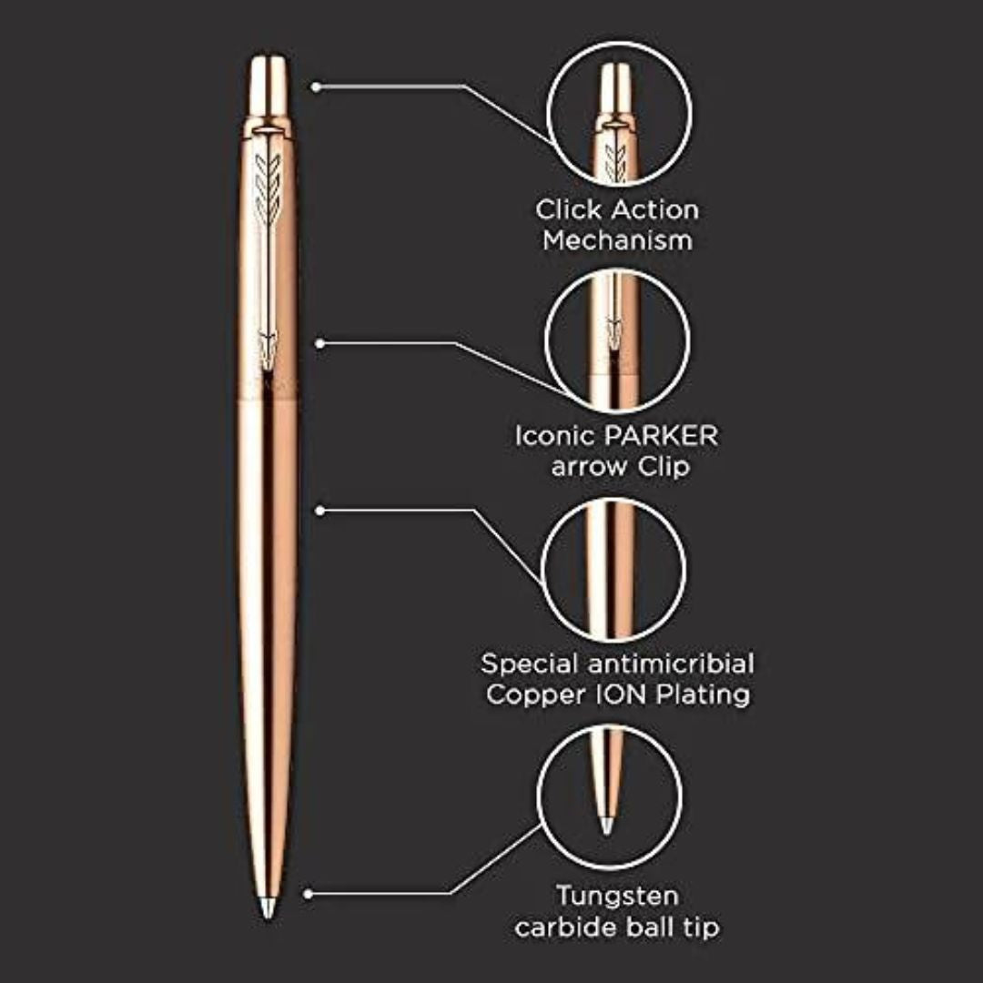 Parker Jotter Antimicrobial Cion Refillable Ball Pen - Blue (Pack of 1)