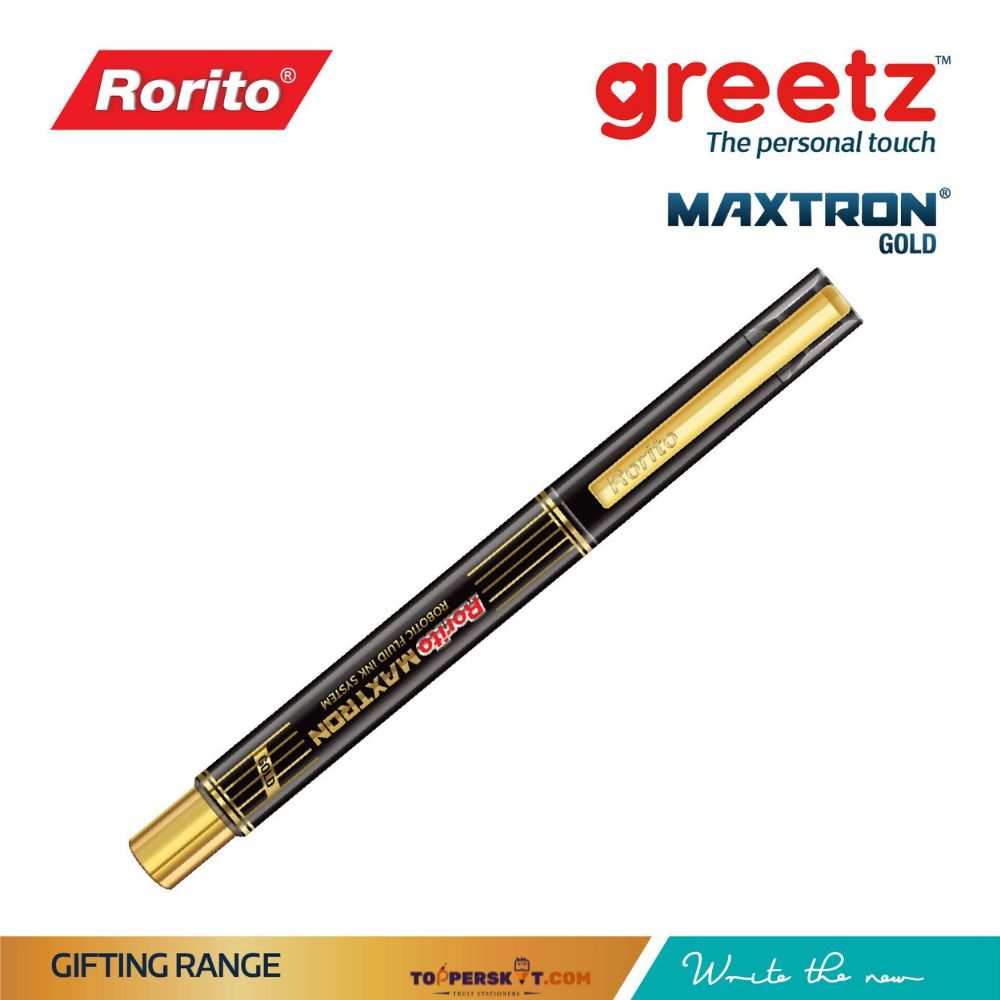 Rorito Greetz Maxtron Gold Robotic Fluid Ink System Pen – Blue ( Pack of 1 )