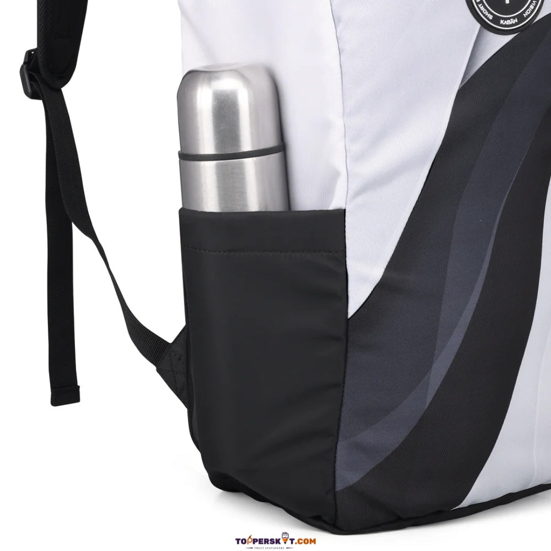 Kaban White Glacier Backpack – 25L Durable & Stylish Travel Companion (Pack of 1)