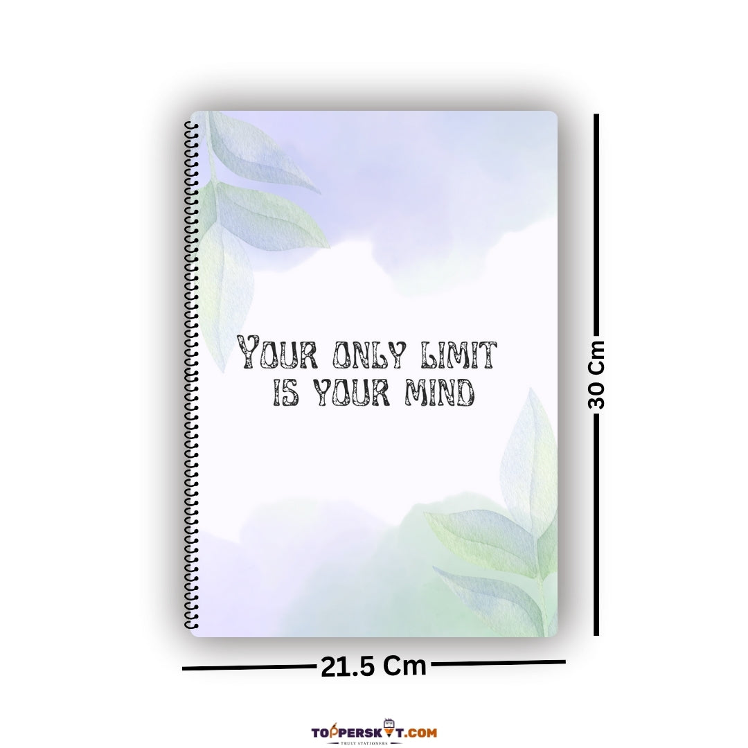 A4 Size Unruled Spiral Notebook– Premium Quality (Pack of 1)